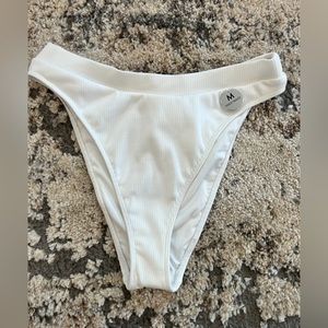 Brand new high rise ribbed bikini bottom